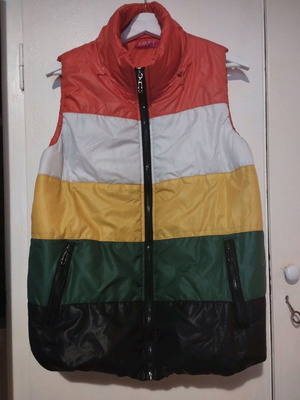 Sleeveless Multicolor Jacket XL like new