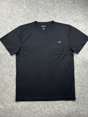 Dickies black men's T-shirt Large polyester with pocket