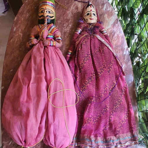 Indian couple dolls like new, 68cm man and 58cm woman