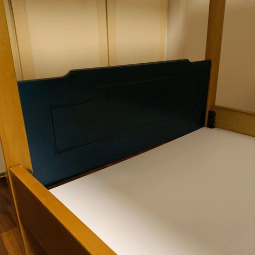 Wooden bunk bed used with double layout and durability