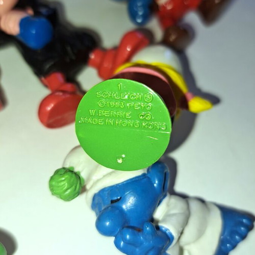 Smurfs vintage figure set of 10 by Schleich like new