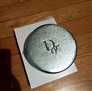 Dior Silver pouch makeup bag