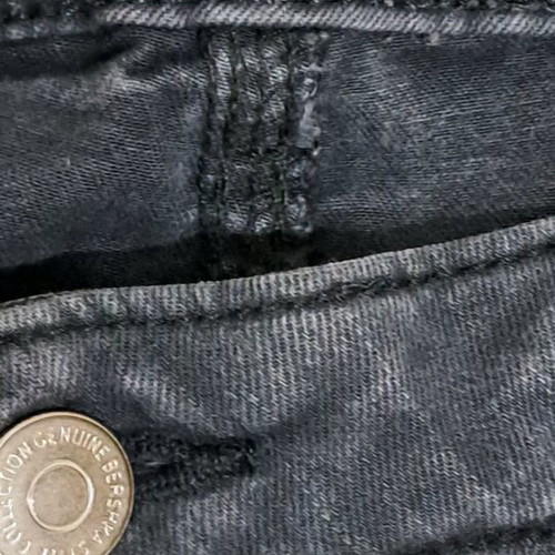 Bershka denim pants like new, size 38, black and gray