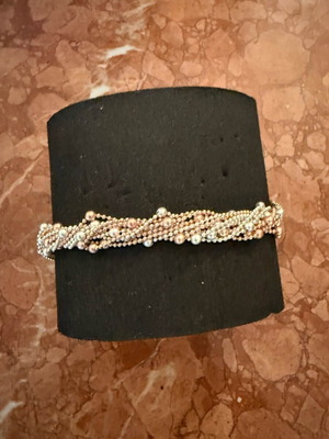 Faux bracelet silver color like new