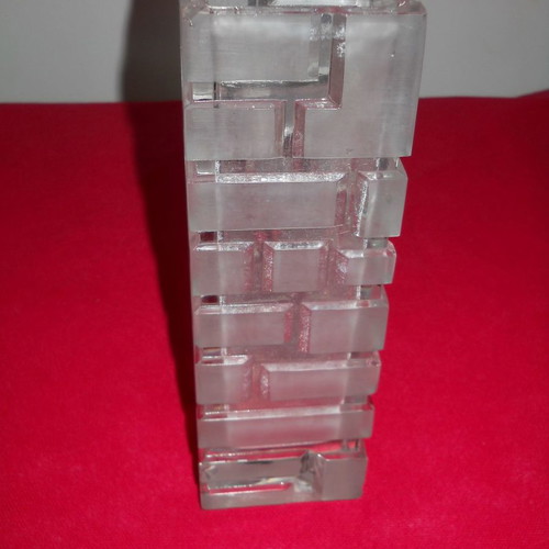 Crystal vase 20x6.5 used