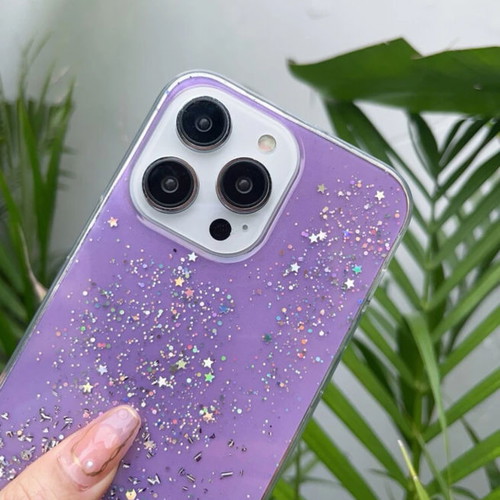 iPhone 12 Pro Max phone case purple with silver rhinestones new