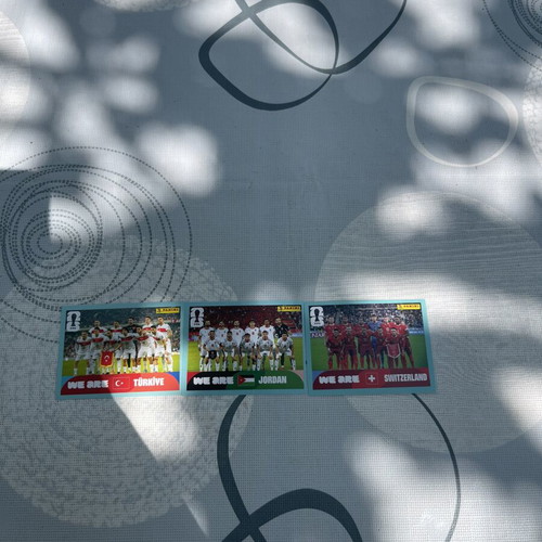 Panini FIFA World Cup 2026 team stickers TUR 13 JOR 13 SUI 13