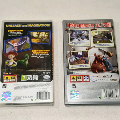 PSP game used, Toy Story 3 and Ratatouille