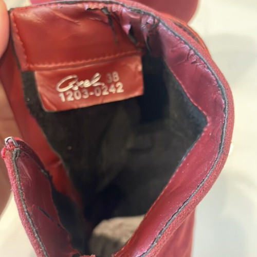Bordeaux Axel ankle boots used, size 38
