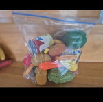 Plastic fruit toy used