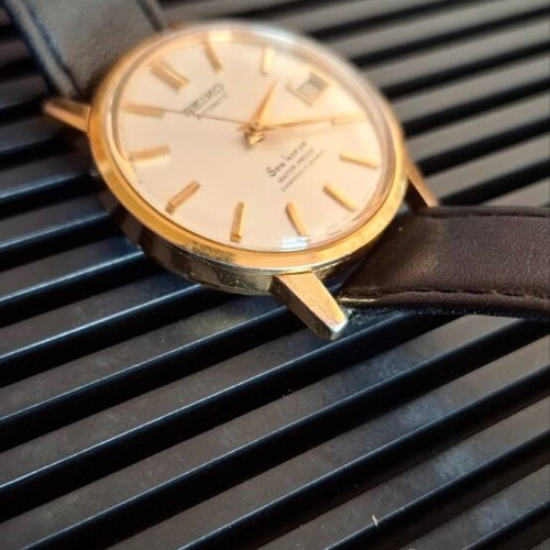Seiko Sea horse automatic watch like new, men's, gold tone
