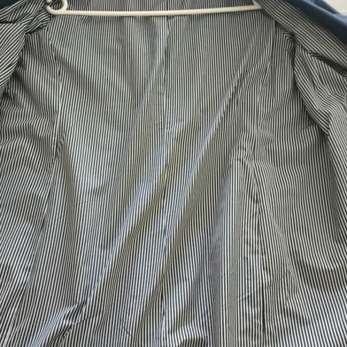 Trench coat blue cotton women's medium-large like new with belt
