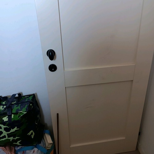 Interior door lacquered off-white used 70cm without frame