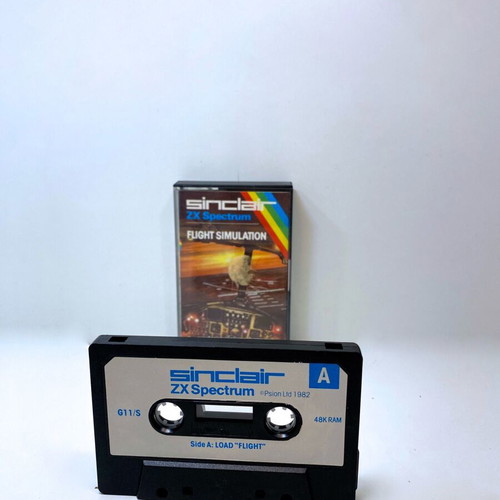 Flight Simulator tape cassette for Spectrum ZX used, complete in box