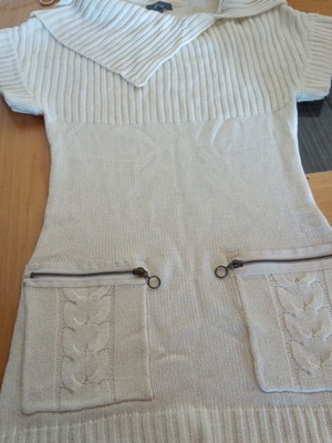 Evie jumper dress size 10, cream