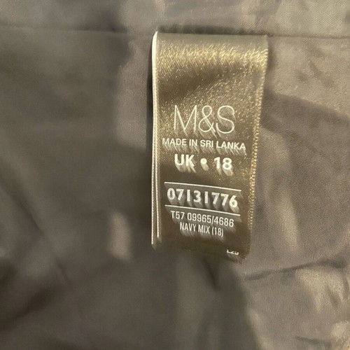 Marks & Spencer 60s style short abstract print skirt used