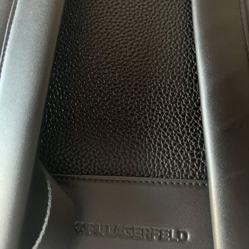 Karl Lagerfeld backpack large with tablet pocket like new, black