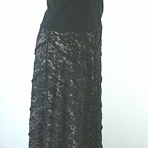 Joseph Ribkoff Evening Wedding Dress New 42 EU L Black Lace