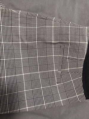 ZARA women's fabric checkered pants like new, size XXL, gray