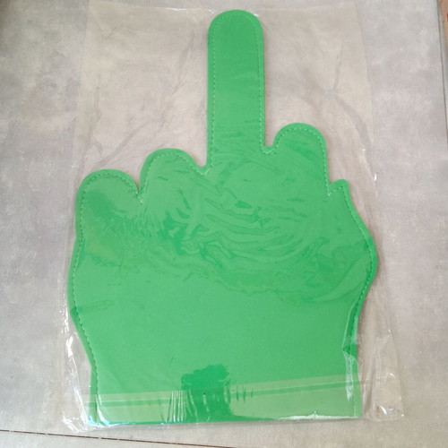 Vintage hand prop with gesture for stadium carnival 2000s new