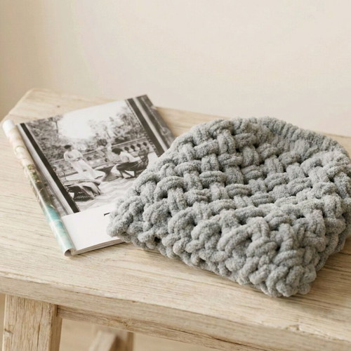 Crossy bag handmade grey made to order 15×20 cm