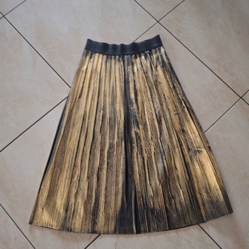 Bsb midi skirt new, beige and gold, size S