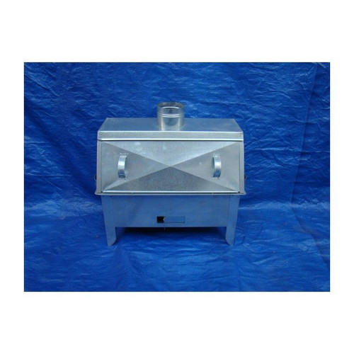 Galvanized Charcoal BBQ Grill Closed Type with Chimney New