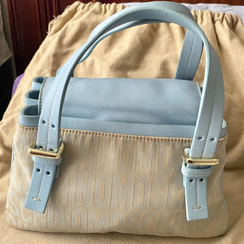 Moschino vintage baby blue handbag