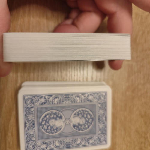 Dal Negro Treviso playing cards set used, red and blue