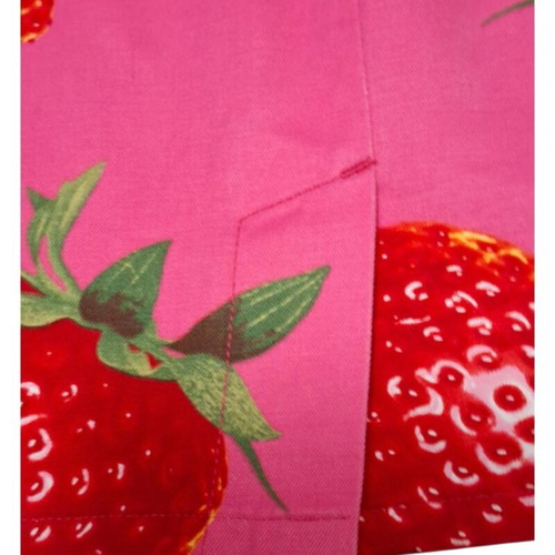Fiorucci Grace vintage skirt used with strawberry print, made in Italy