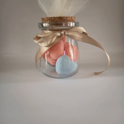 Wedding and baptism favors with scented waxmelts and jar new
