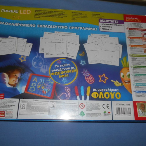 Carotina LED Board new with fluorescent markers and educational cards