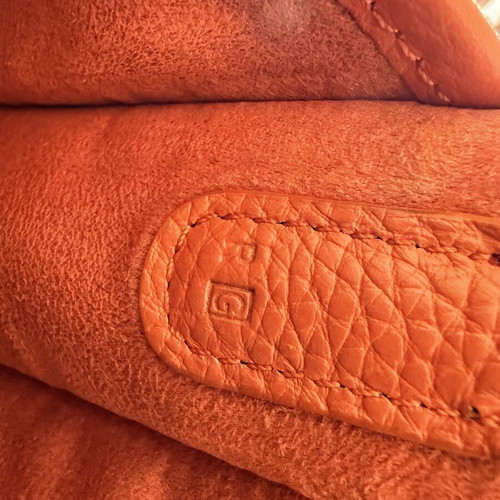 Hermès Evelyne PM Orange Clémence Leather Crossbody Bag