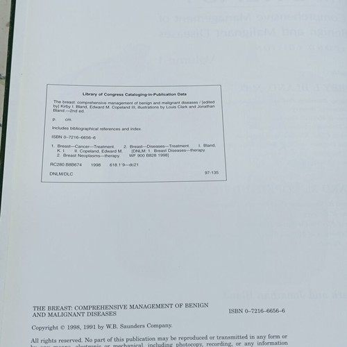 The Breast second edition comprehensive management of benign and malignant diseases like new