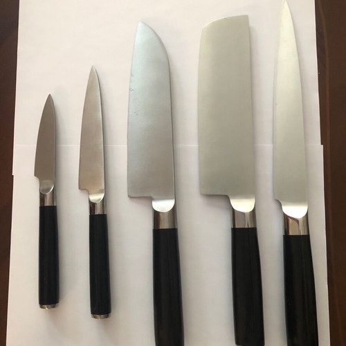 Japanese-style knives new Monogram CrMov set of 5 pieces