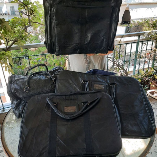 leather suitcases