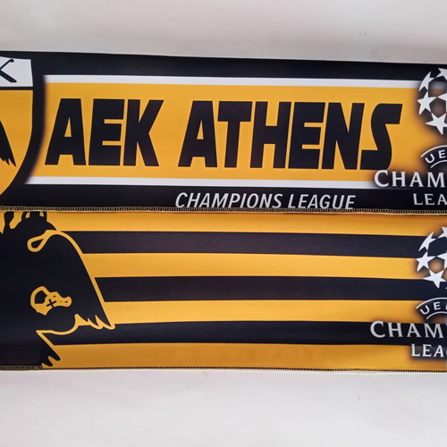 AEK Levski Sofia Champions League double-sided scarf