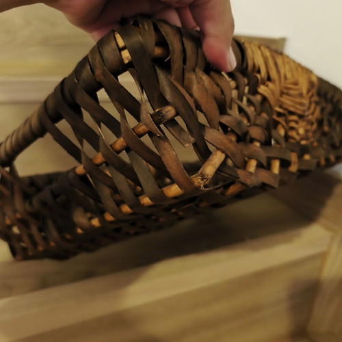 Wicker baskets used, set of 2 with minor damages