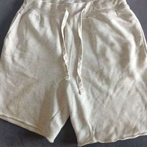 Bermuda shorts used cotton for boys, size S, gray and beige