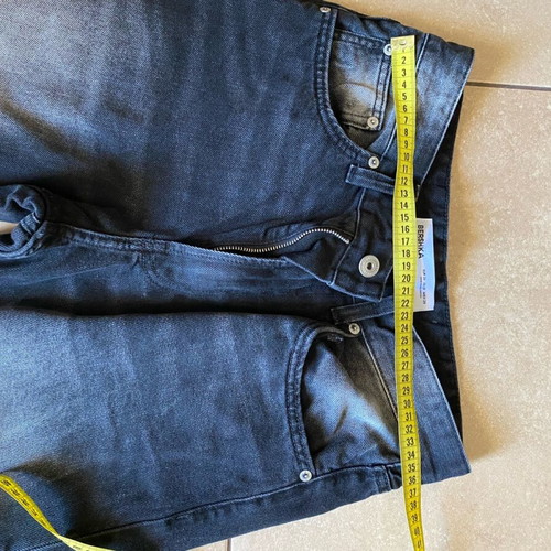 Bershka men's black faded jeans like new, size EUR 36