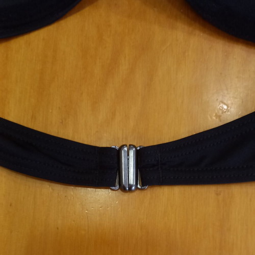 Black Bikini Top Rock Club new with molded cups and adjustable straps