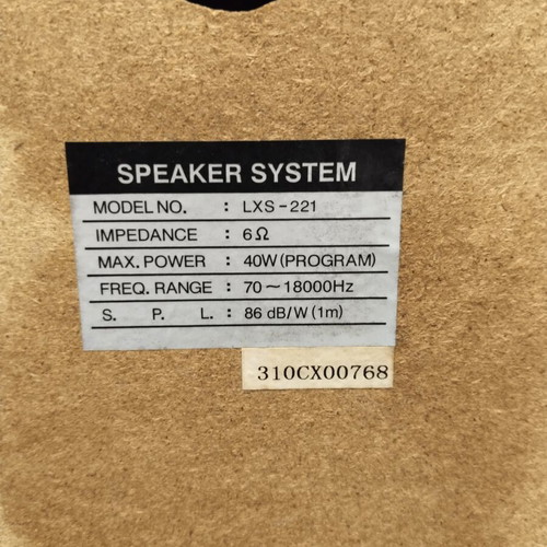LG bookshelf speakers 2x40 W RMS