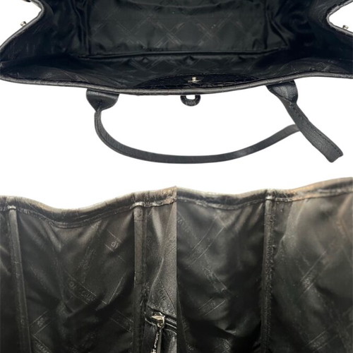 Longchamp Roseau leather shoulder bag, black