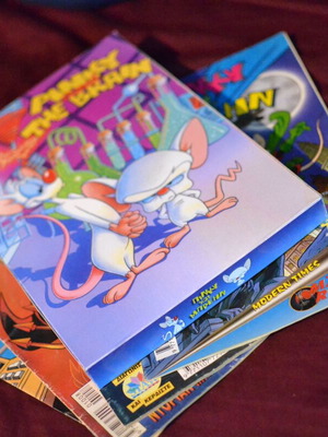 Pinky and the Brain Comic Magazine Holder new