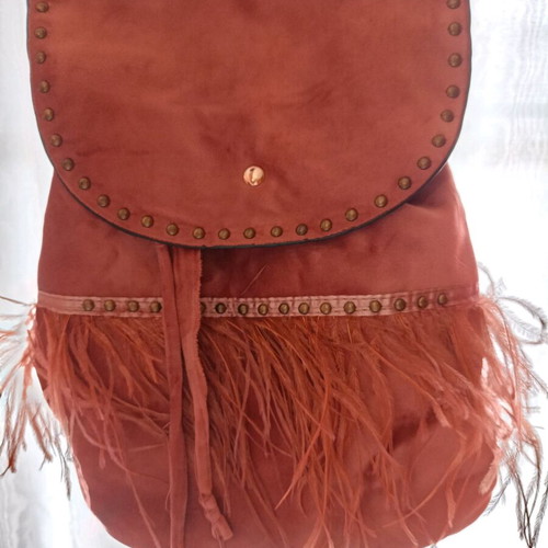 Backpack like new, velvet pink shade
