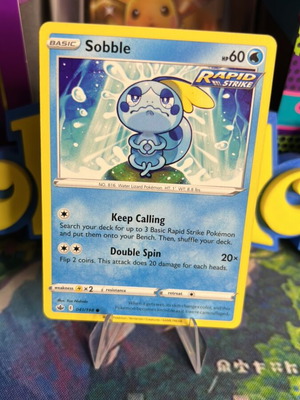 Sobble Chilling Reign Pokemon card