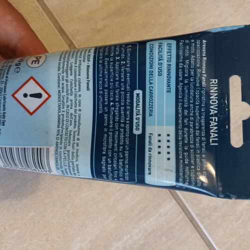Headlight polishing paste