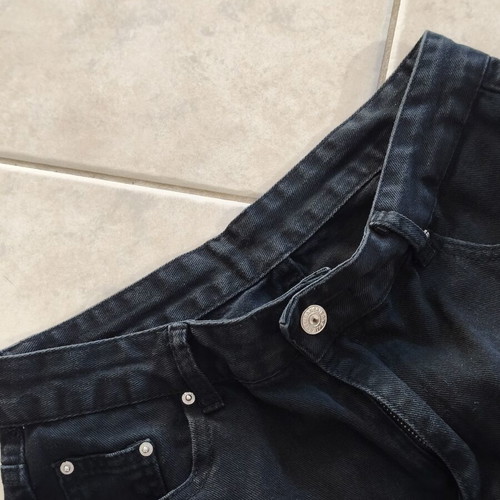 Shein black denim cargo shorts XL-L