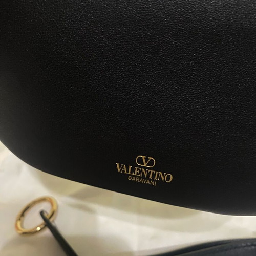 Valentino Garavani Mini Hobo Vlogo shoulder bag new, black