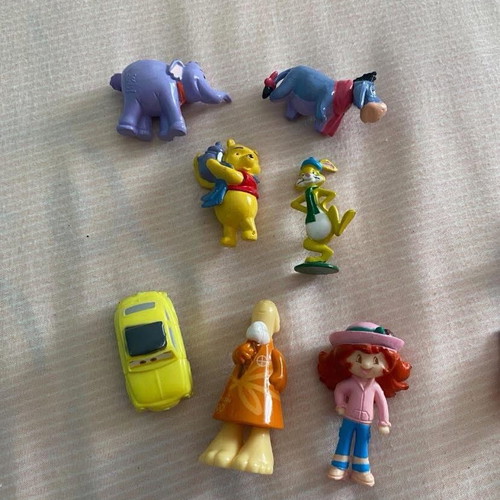 Kinder toys like new Disney, Winnie the Pooh, Strawberry Shortcake, Cars